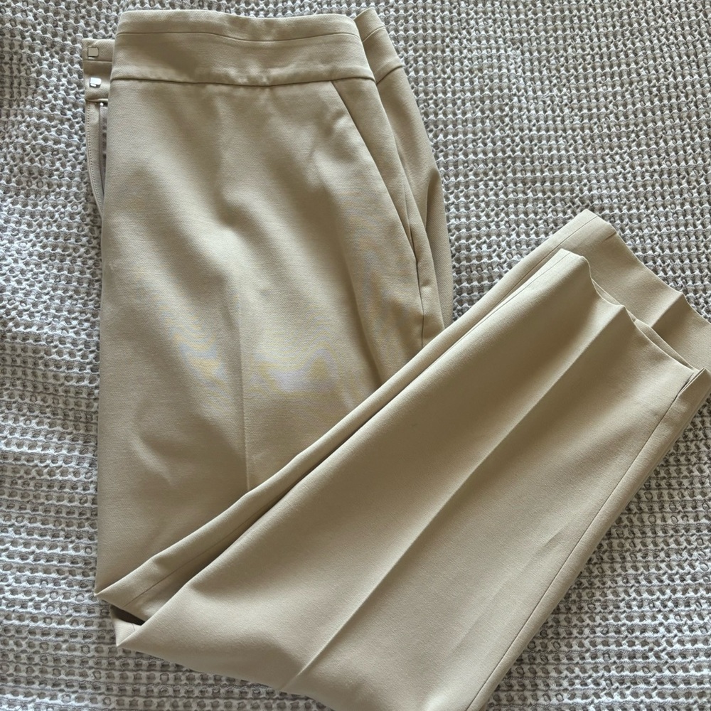 Chico’s tan trousers